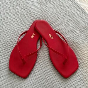 TKEES Vibrant Red Women's Sandals
